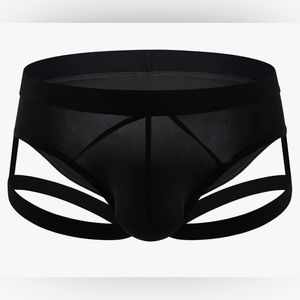 Men's Low Waisted Strappy Cutout Bikini Briefs